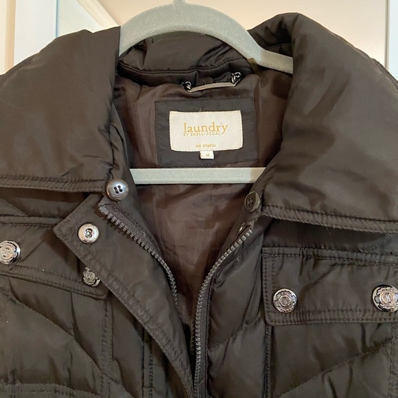 Laundry by Shelli Segal Faux Fur Down Puffer Jacket - Picture 3 of 5